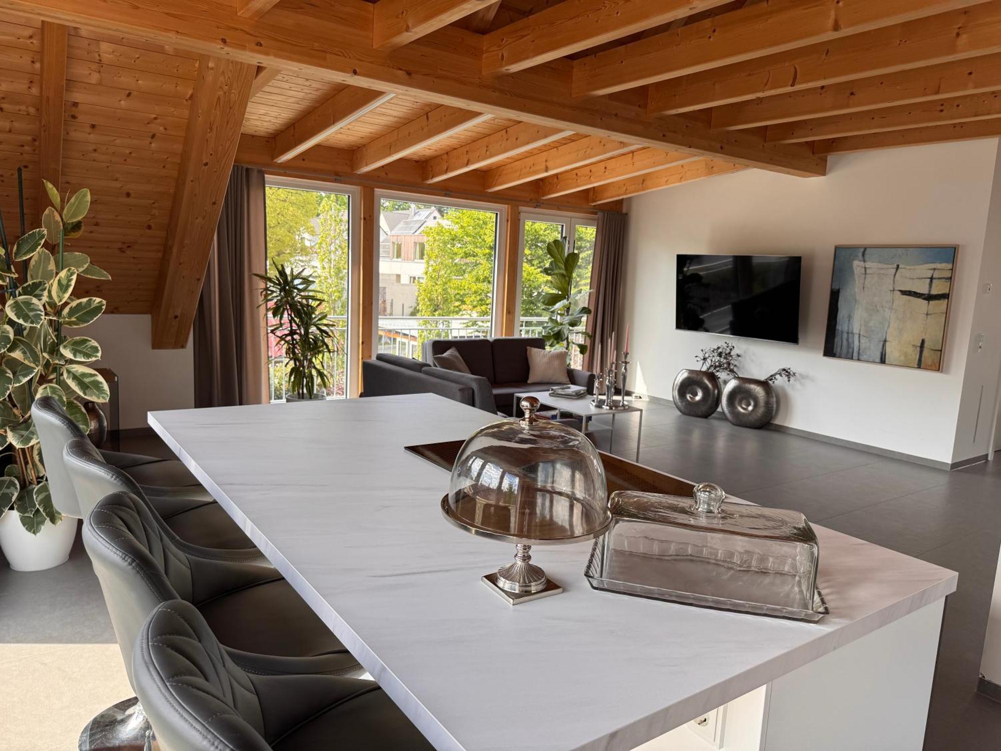 Moderne Ferienunterkunft/Wohnung Burgthann Extérieur photo